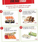 Hanotoky Sushi menu