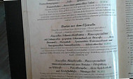 Klosterklause Neuzelle menu