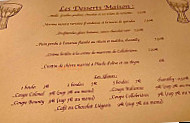 Le Cafe Cezanne menu