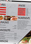 Amore Mio - Pasta & Pizza menu
