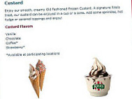 Rita's Italian Ice menu