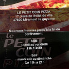 Le Petit Coin Pizza menu