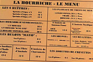 La Bourriche menu