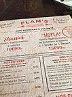 Flam's menu