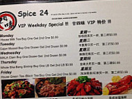 Spice 24 menu