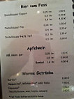 Sonneneck menu
