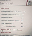 Bräustüberl Zum Peterhof menu