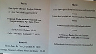 Restaurant Steinfels menu