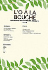 L'o A La Bouche menu