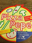 Pizzeria Pepé menu