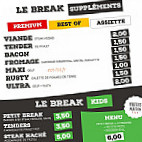 Le Break menu