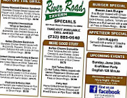 River Road Tavern menu