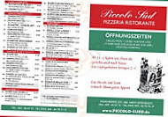 Pizzeria- Piccolo-süd menu