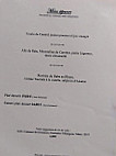Le Café Des Arts menu