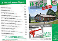 Horner Hütte menu