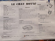 Le Chat Botté menu