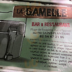 Café La Gamelle Plage De Fougères Saint Plantaire menu