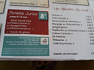 Le Monte Christo menu