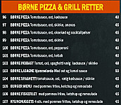 Vinderup Pizza Grill menu