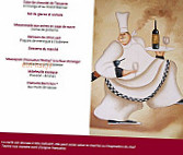 Auberge De La Cognette menu