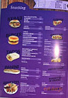 Türquoise menu