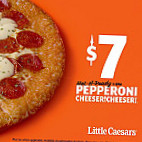 Little Ceasars Pizza inside