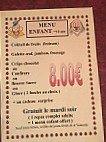 Le Phare Breton menu