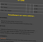 Les Louvières menu