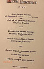 Le Vieux Colombier menu