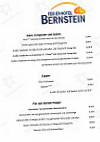 Bernstein Restaurant und Ferienhotel menu