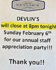 Devlin's Restaurant And Bar outside