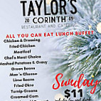 Taylor's Escape Steak Catfish menu