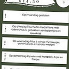De Kruisberg Horeca Totaal Centrum menu