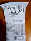 Taperia La Sal menu