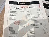 Oscar Caroll menu