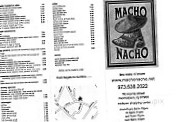 Macho Nacho menu