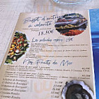 La Piscine menu