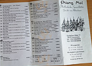 Chiang Mai menu