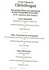 Auberge Du Christlesgut menu