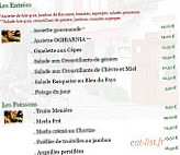 Ogibarnia menu