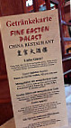 Chinarestaurant Fine Easten Palast menu
