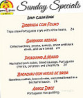 Spanish Potato Grill menu