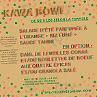 Kawa Coffee House menu