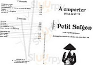 Petit Saïgon Sarlat La Canéda menu