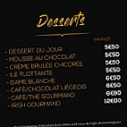 La Faïencerie menu