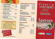 Pizzeria Vulcano menu