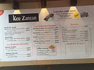 Chez Zanzan menu