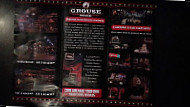 The Grouse Room menu
