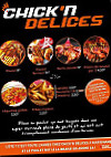 Chick'n Delices menu