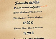 Le Lavandou menu